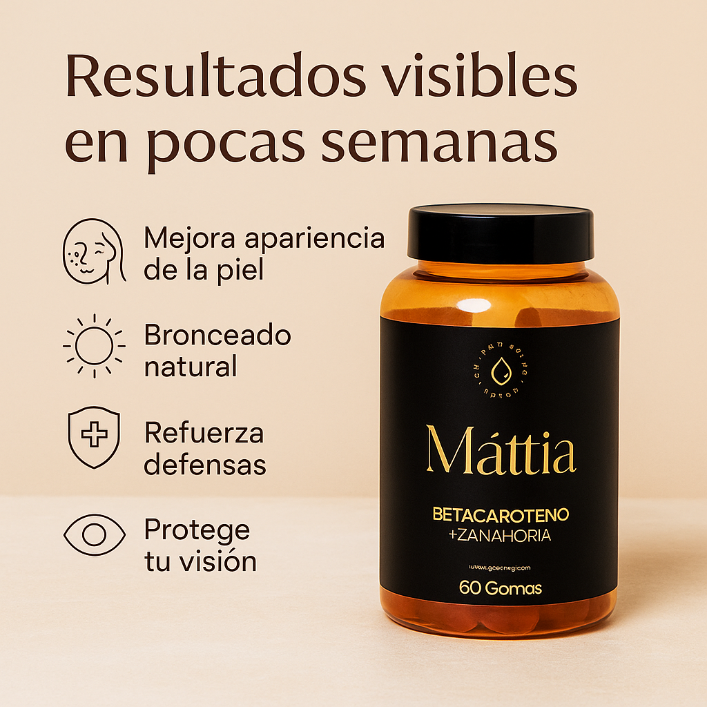 ☀️ GOMITAS BRONCEADORAS SIN SOL MATTIA®