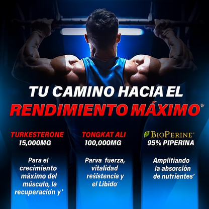 Turkesterone Tongkat Ali Original; IMPORTADO – Rendimiento Real 🧔♂️💪