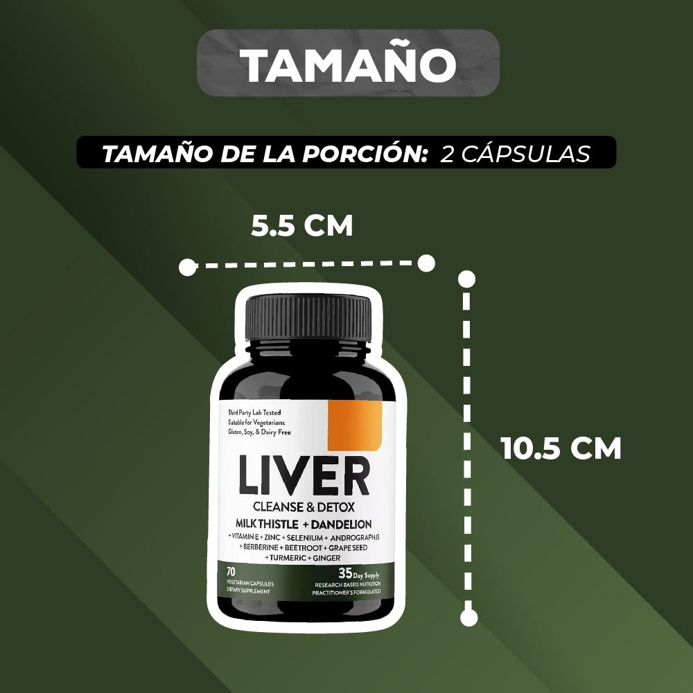 🌿LIVER - Desintoxica tu cuerpo y recarga tu energía con solo 2 cápsula al día