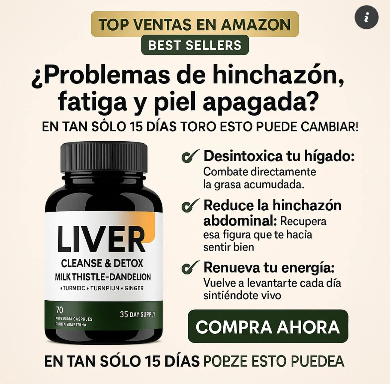 🌿LIVER - Desintoxica tu cuerpo y recarga tu energía con solo 2 cápsula al día
