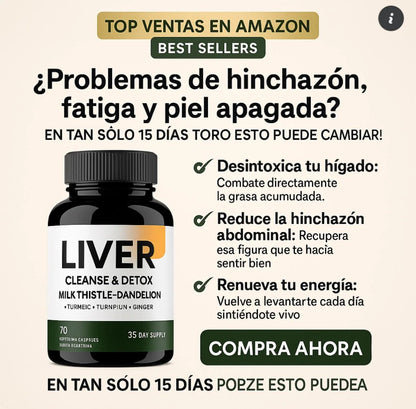 🌿LIVER - Desintoxica tu cuerpo y recarga tu energía con solo 2 cápsula al día